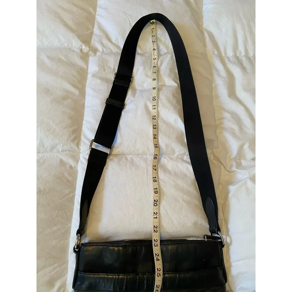 COACH Black Leather Crossbody Bag